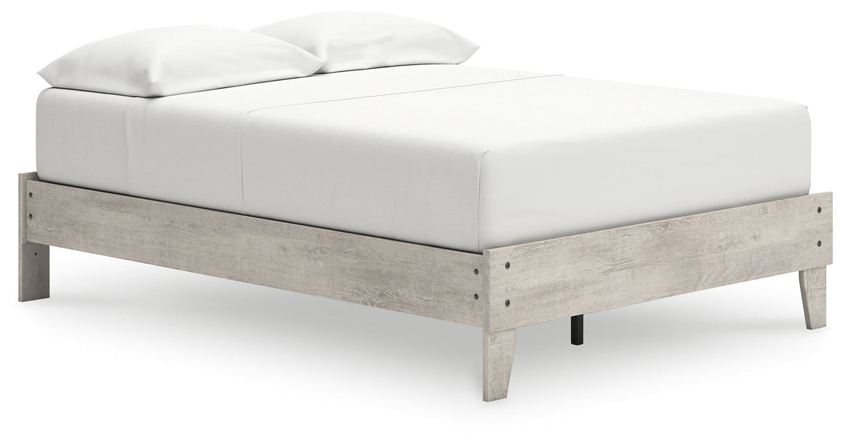 Shawburn Whitewash Full Platform Bed