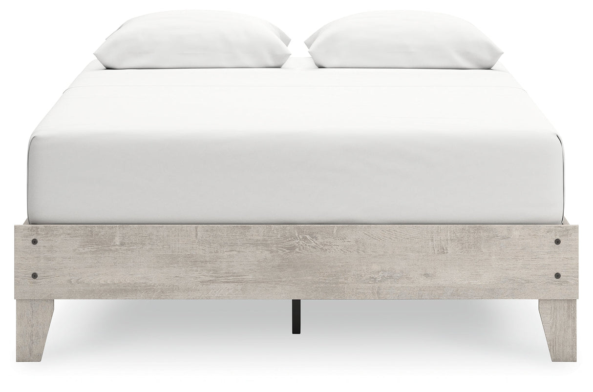 Shawburn Whitewash Queen Platform Base Bed by Ashley at Eve Furniture