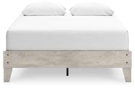 Shawburn Whitewash Queen Platform Base Bed by Ashley at Eve Furniture
