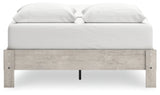 Shawburn Whitewash Queen Platform Base Bed by Ashley at Eve Furniture
