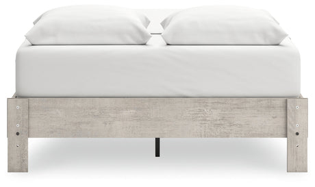 Shawburn Whitewash Queen Platform Base Bed by Ashley at Eve Furniture