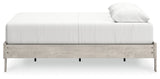 Shawburn Whitewash Queen Platform Base Bed by Ashley at Eve Furniture
