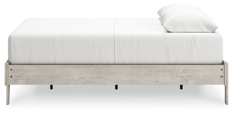 Shawburn Whitewash Queen Platform Base Bed by Ashley at Eve Furniture