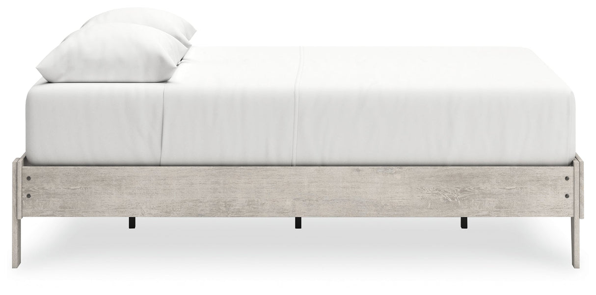Shawburn Whitewash Queen Platform Base Bed by Ashley at Eve Furniture