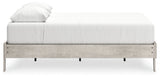 Shawburn Whitewash Queen Platform Base Bed by Ashley at Eve Furniture