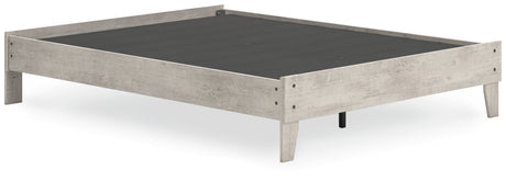 Shawburn Whitewash Queen Platform Base Bed by Ashley at Eve Furniture