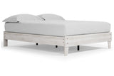 Shawburn Whitewash Queen Platform Bed by Ashley at Eve Furniture
