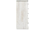 Shawburn Whitewash/Charcoal Gray Chest of Drawers by Ashley at Eve Furniture