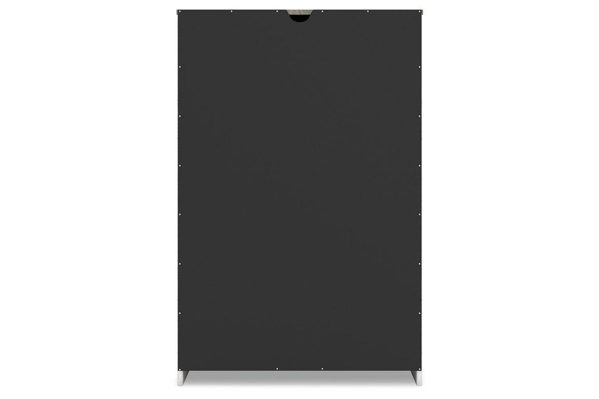 Shawburn Whitewash/Charcoal Gray Chest of Drawers by Ashley at Eve Furniture