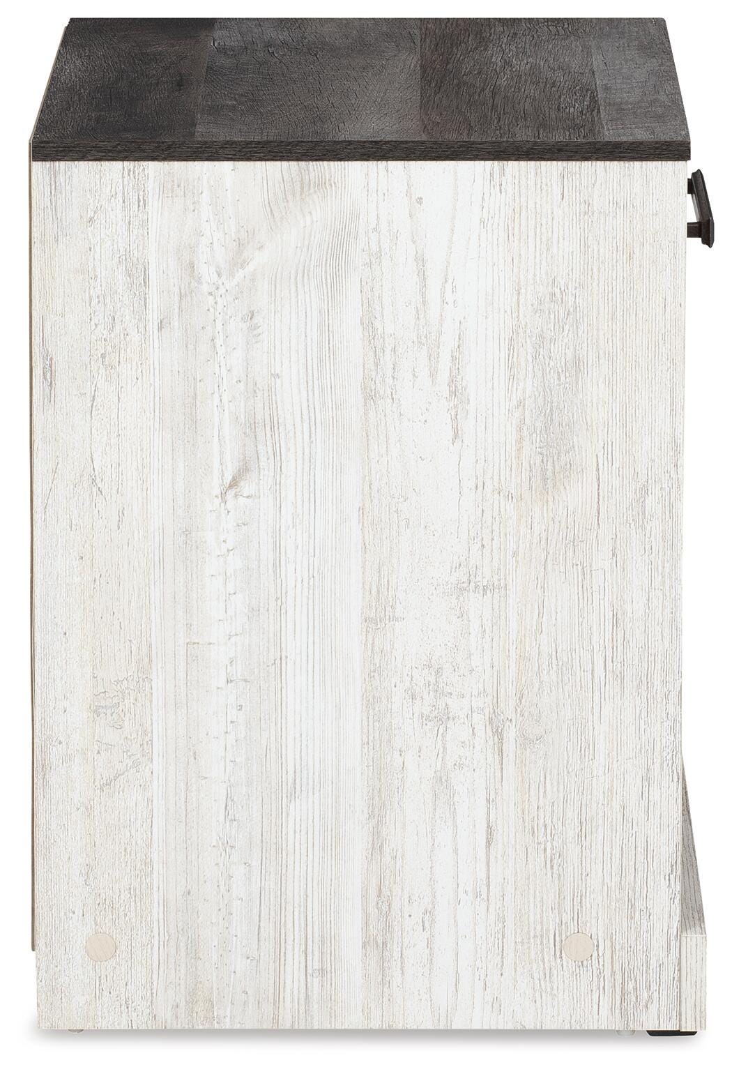 Shawburn Whitewash/Charcoal Gray Nightstand by ASHLEY FURNITURE at Eve Furniture