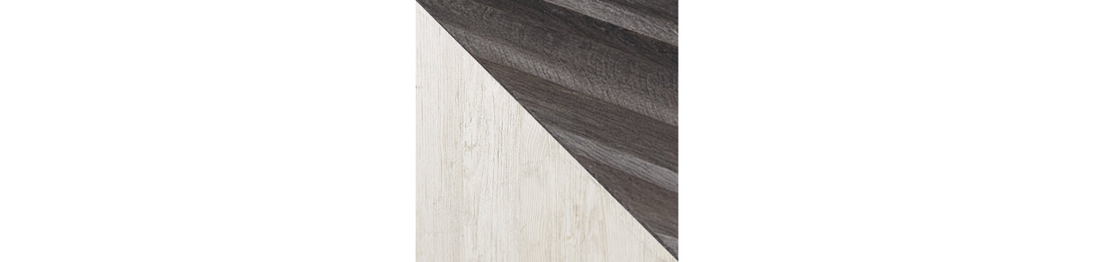 Shawburn Whitewash/Charcoal Gray Nightstand by ASHLEY FURNITURE at Eve Furniture