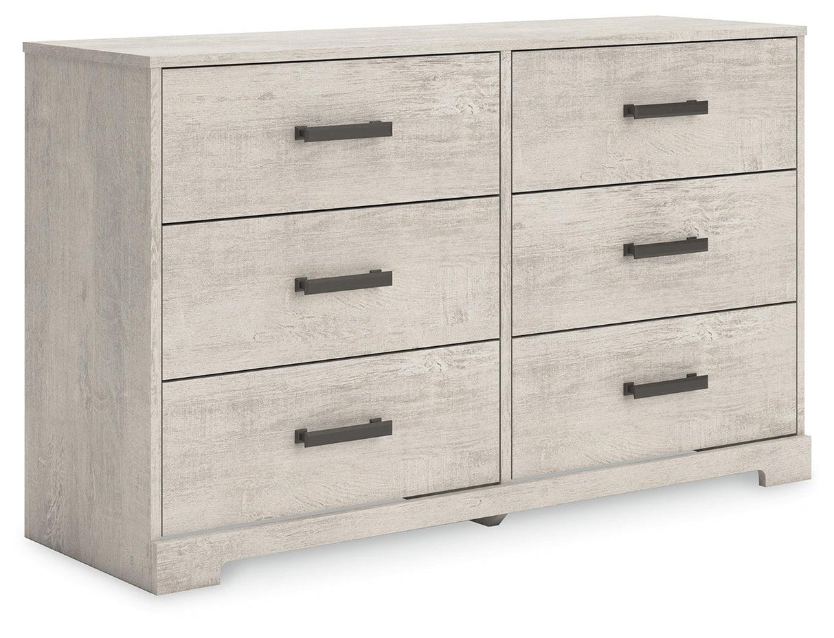 Shawburn Whitewash Dresser by Ashley at Eve Furniture