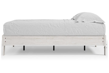 Shawburn Whitewash Full Platform Bed by Ashley at Eve Furniture
