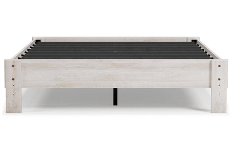Shawburn Whitewash Queen Platform Bed by Ashley at Eve Furniture