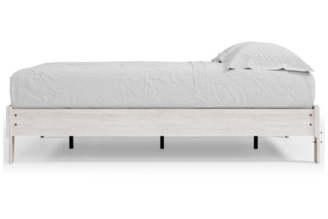 Shawburn Whitewash Queen Platform Bed by Ashley at Eve Furniture