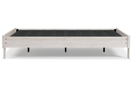 Shawburn Whitewash Queen Platform Bed by Ashley at Eve Furniture
