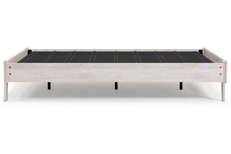 Shawburn Whitewash Queen Platform Bed by Ashley at Eve Furniture