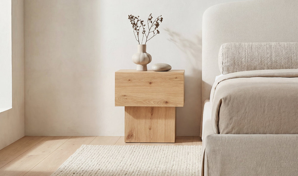 Shawn Nightstand Natural by Moe's Home at Eve Furniture