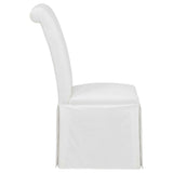 Shawna White Upholstered Skirted Side Chair (Set of 2) by Coaster at Eve Furniture