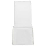 Shawna White Upholstered Skirted Side Chair (Set of 2) by Coaster at Eve Furniture