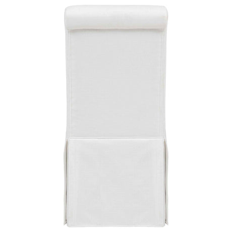 Shawna White Upholstered Skirted Side Chair (Set of 2) by Coaster at Eve Furniture