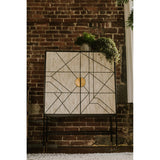 Shaws Cabinet Cream and Black by Moe's Home at Eve Furniture
