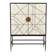 Shaws Cabinet Cream and Black by Moe's Home at Eve Furniture
