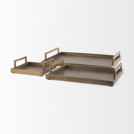 Shay Aluminium Tray - Large by Mercana at Eve Furniture