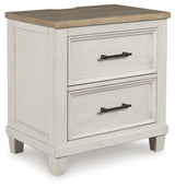 Shaybrock Antique White/Brown Nightstand