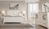 Shaybrock Antique White/Brown Panel Bedroom Set by Ashley at Eve Furniture
