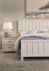 Shaybrock Antique White/Brown Panel Bedroom Set by Ashley at Eve Furniture