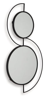 Shayham Black Accent Mirror by Ashley at Eve Furniture