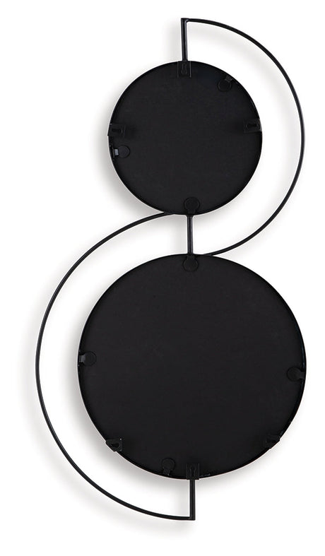 Shayham Black Accent Mirror by Ashley at Eve Furniture