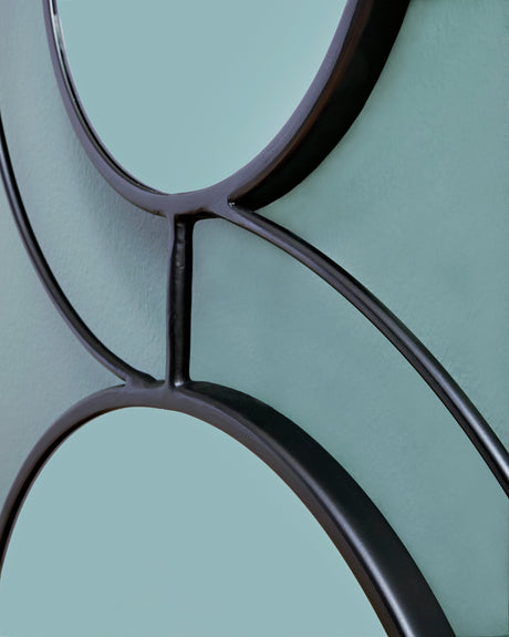 Shayham Black Accent Mirror by Ashley at Eve Furniture