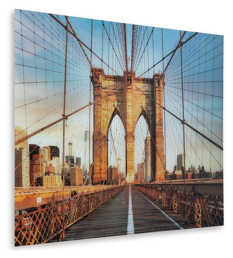 Shayward Blue/Amber Wall Art by Ashley at Eve Furniture