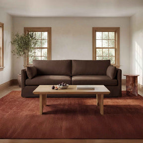 Shea Dark Brown Sofa by Moe's Home at Eve Furniture