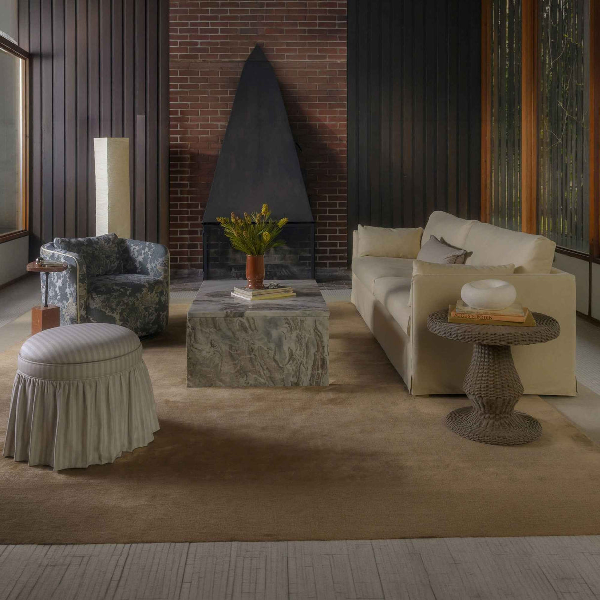 Shea Wheat Sofa by Moe's Home at Eve Furniture