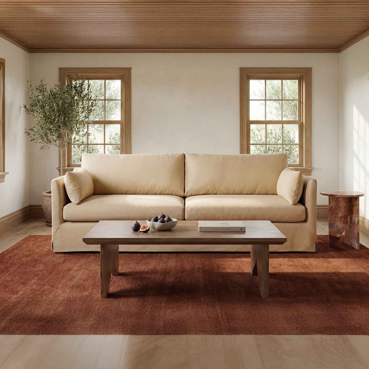 Shea Wheat Sofa by Moe's Home at Eve Furniture