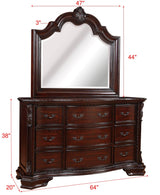 Sheffield Rich Brown Dresser by Crown Mark at Eve Furniture