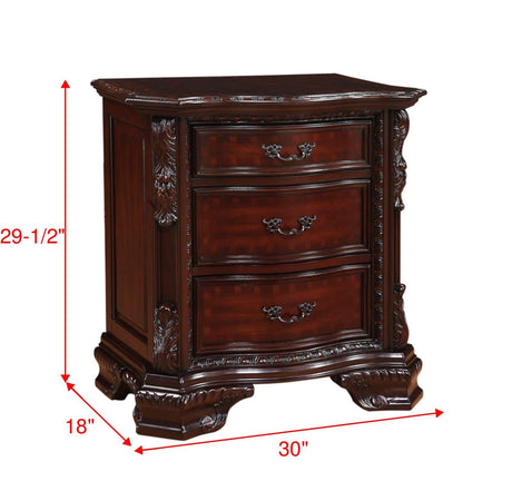 Sheffield Rich Brown Nightstand by Crown Mark at Eve Furniture