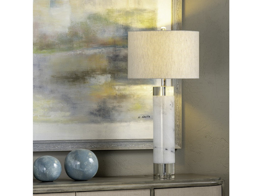Sheffield White Table Lamp by Crestview at Eve Furniture