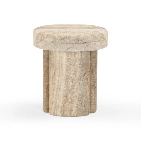 Sheila Textured Concrete Indoor / Outdoor Side Table by TOV Furniture at Eve Furniture
