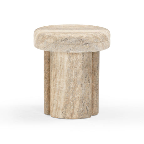 Sheila Textured Concrete Indoor / Outdoor Side Table by TOV Furniture at Eve Furniture