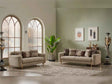 Shelby Beige 2-Piece Living Room Set (Sofa & Loveseat)