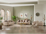 Shelby Beige 4-Piece Living Room Set (2 Sofa & 2 Chair)