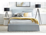 Shelby California King Skirted Footboard Storage Panel Bed in Sky by Modus Furniture at Eve Furniture