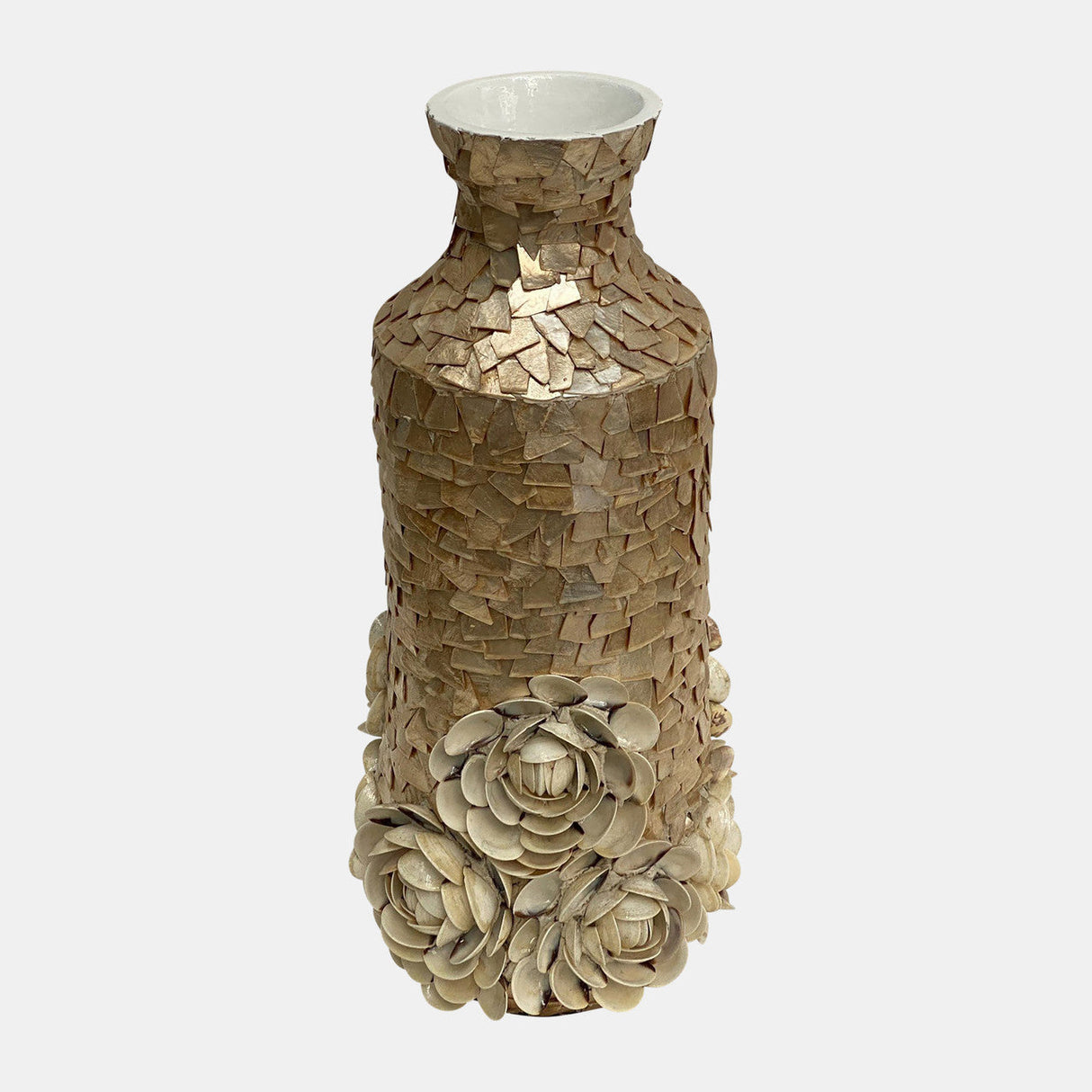 Shell, 21" Decorative Rose Vase, Natural