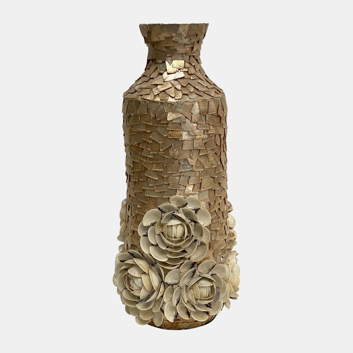 Shell, 21" Decorative Rose Vase, Natural