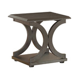 Shelly C-Shaped Base End Table Cappuccino