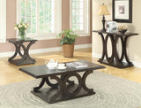 Shelly C-Shaped Base Sofa Table Cappuccino